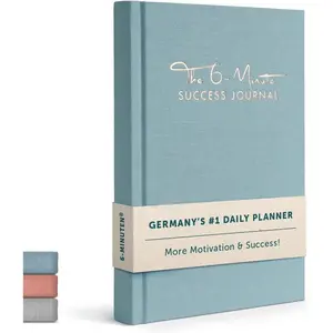6-Minute Diary Success Daily Journal - The #1 Manifestation Journal for More Motivation & Success - Undated Organizer Planer 2024/2025 - More Focus & Mindfulness w/Guided Self-Help Journal