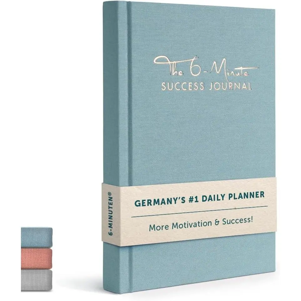 6-Minute Diary Success Daily Journal - The #1 Manifestation Journal for More Motivation & Success - Undated Organizer Planer 2024/2025 - More Focus & Mindfulness w/Guided Self-Help Journal