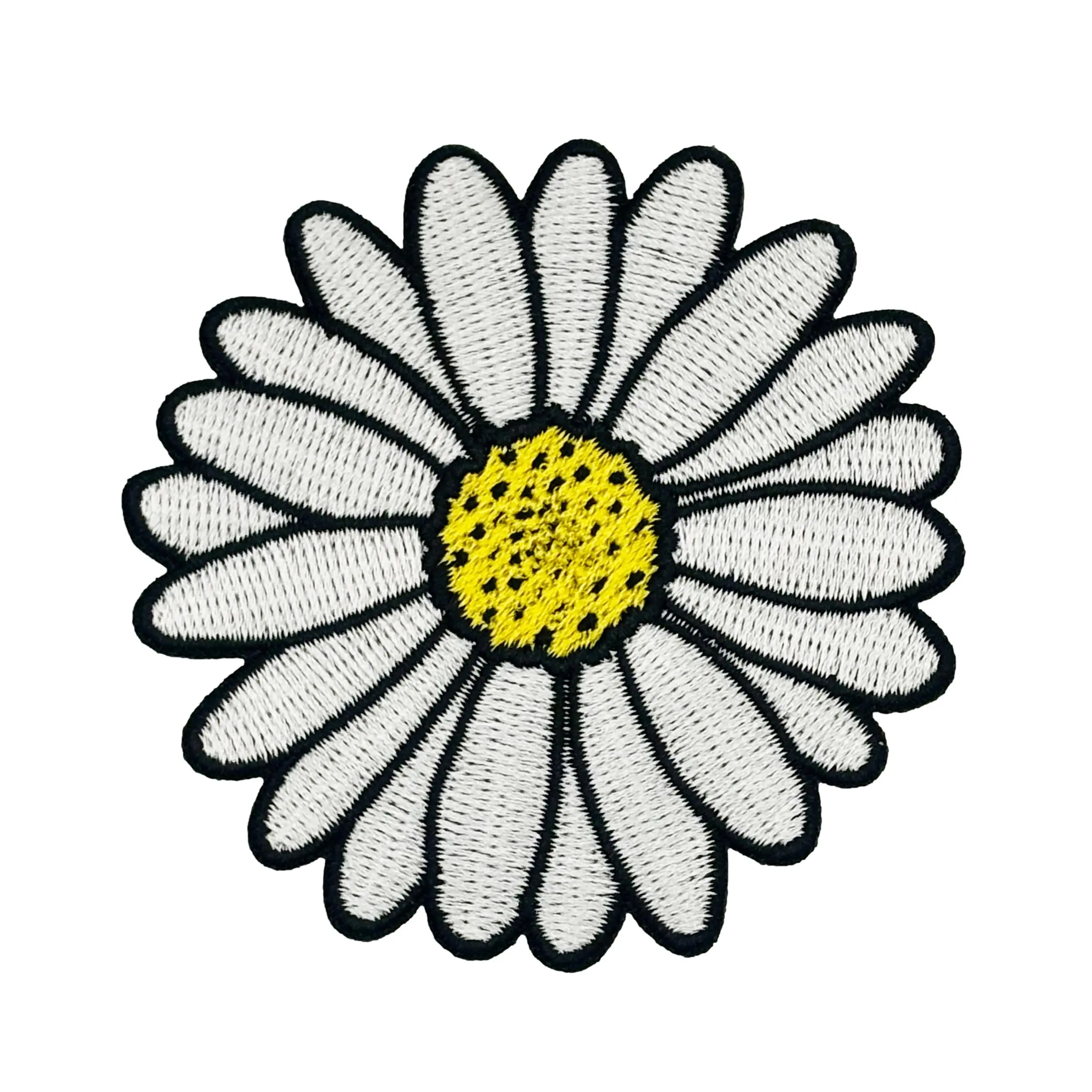 Daisy Flower Embroidered Iron-on Patch