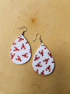 Crawfish lobster earrings