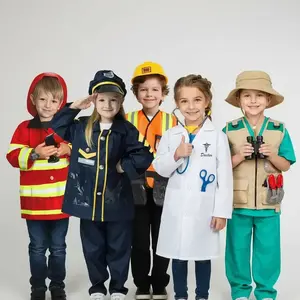 Children Role Play Dress Up Costume Set, Career Cosplay, Educational Interactive Toy, Suitable for Ages 3+, Christmas Gift for Children
