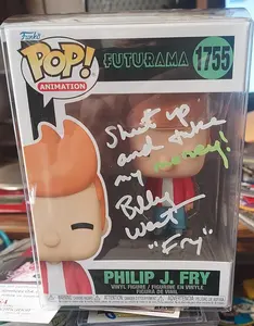 Funko Pop Philip J. Fry Signed By: Billy West #1755