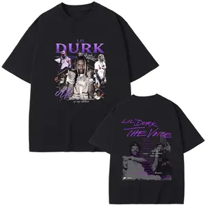 Rapper Lil Durk Hip Hop Fashion Vintage T-shirt
