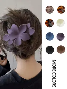 Fashion Flower Hair Clip, Multiple Colors Available, Elegant Daily Use, Back of Head Bun Accessory, All Seasons, Hijab Hair Clip