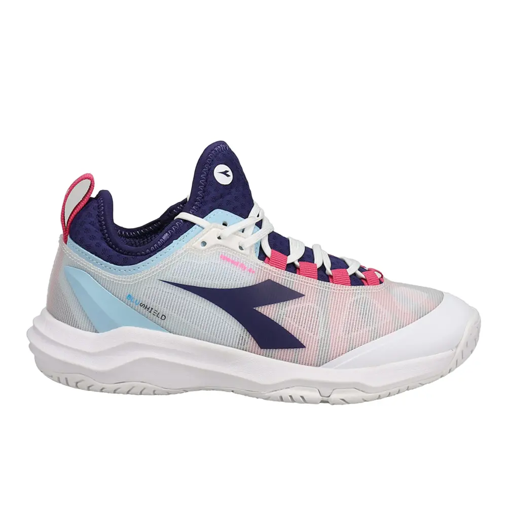 diadora Womens Speed Blushield Fly 4 Plus Ag Tennis Sneakers Shoes - White