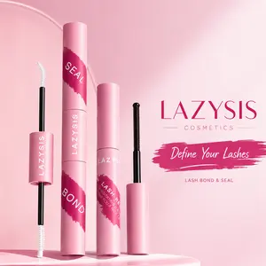 LazySis Lashes Cluster Bond & Seal & Remover, Waterproof Triple Action Eyelash Glue Set for DIY Lash Extensions, Strong Hold Easy Apply Lash Bond and Gentle Remover, Long Lasting Lash Adhesive for Cluster Lashes outdoorfun