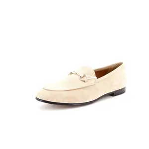 Pre-owned Gucci Women's Jordaan Loafers Suede by Rebag