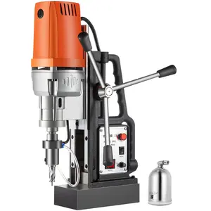 【DealsForYouDays】VEVOR 1680W 110V 1550W MD50 Electric Magnetic Drill, 300 RPM Spindle Speed, 2 in Boring Diameter, 2900 LBS Magnet Force, 3 Extended Crank Handles, 47.2 LB, Bridge Building Drilling System
