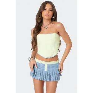 Kayleigh Contrast Pinstripe Corset