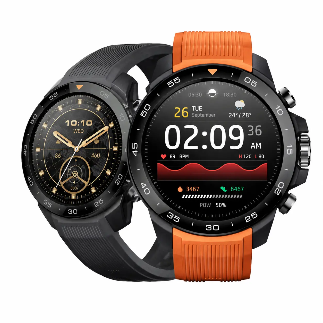 MIBRO GS Explorer S Rugged Military Smartwatch for Men, Wearable Device, 1.32" AMOLED Display, Ceramic Bezel, Dual Band GPS, 460mAh Batteries, Bluetooth, Android Compatible, 20-Day Battery Life, 10ATM Waterproof, Outdoor Hiking Watch with Free Extra Strap
