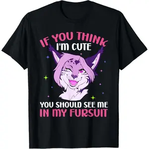 You Should See Me In My Fursuit Furry Fandom Fursona Fox T-Shirt Graphic tees