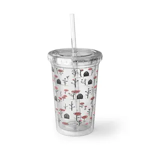 Memento Mori Suave Acrylic Cup Graves & Roses