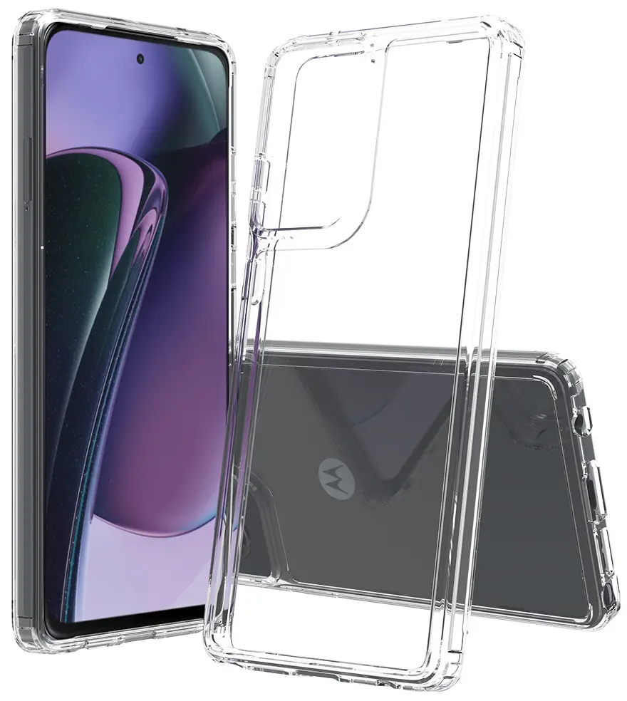 Clear Case for Motorola Moto G Stylus 5G 2024, Aquaflex Semi-Flexible TPU [Shock Absorbing] Transparent Phone Cover