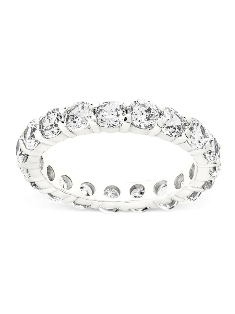 Sterling Silver Gracie CZ Eternity Ring
