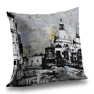 Begin Home Decor C1PC1414MKLG0I 14 x 14 in. Basilica of Santa Maria Della Salute Throw - Decor Throw