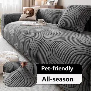 Elegant Sofa Cover Set, Pet-Friendly Non-Shedding, Machine & Hand Washable, Scratch-Resistant, Easy Clean, No Odor, All Seasons Use