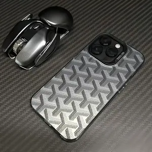 Luxury Parisian Dogt00th Symmetrical Y-Shape Geometric Phone Case Unique Fashion Anti-Scratch Protective Cover Compatible With iPhone 11-17 X XR XS Max 7 8 LUMN Studio