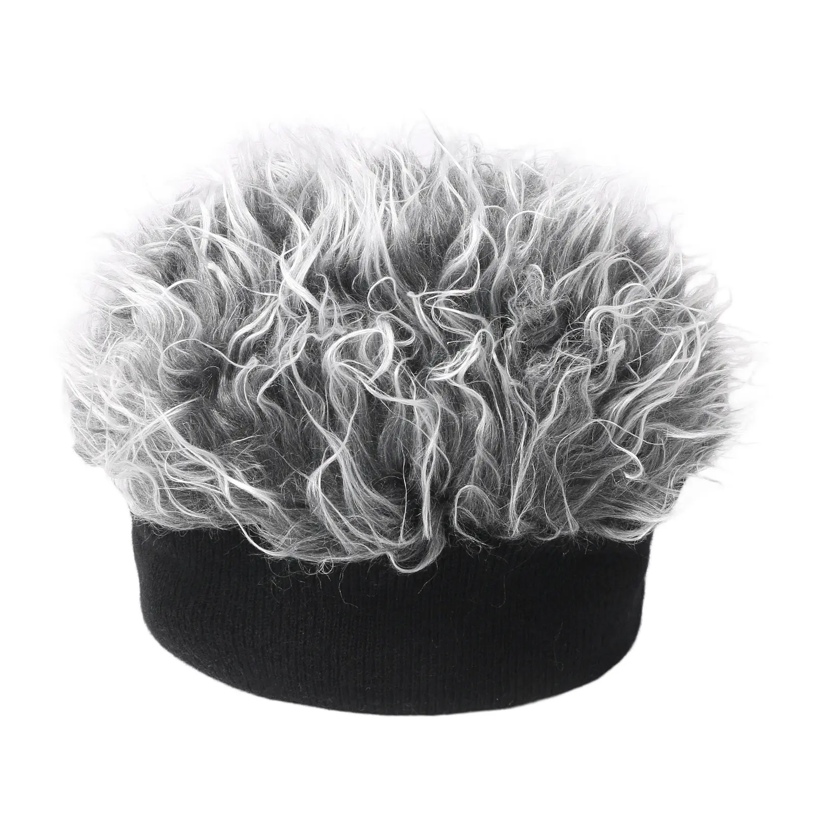OIDEA Funny Visor with Attached Wig & Bald Cap, Men’s Women’s Halloween Hat - Cartoon Costume Hat for Vintage Street Style Adult Costume Parties, Halloween Hats, Cartoon Costume Hats