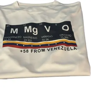 TLXT Venezuela Periodic Table Shirt Venezuelan Pride T-Shirt +58 From Venezuela Tee Latin Heritage Shirt for National Pride Eat Sleep Goon Repeat white