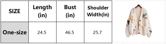 Fashionable Lazy Wind Embroidered Sweater Women's Autumn Winter 2025 New Letter Design Sense Loose Knit Sweater Jacket Women's Chunky Knit Cardigan Casual Knitwear fall sweaters