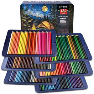 180 Colored Pencils, Rich Pigment Soft Core Coloring Pencils Set , Professional Color Pencils for Artists Kids Adults Coloring Sketching and Drawing