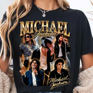 Michael Jackson Graphic Tee, Michael King Of Pop Youth Shirt, MJ Music Movie T-Shirt for Men, Women and Kids