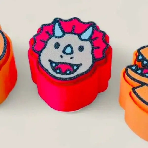 3D Printed Dinosaur Fidget Clickers Pack of 3