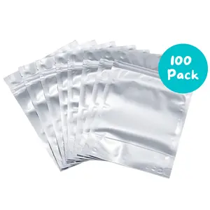 Mylar Gusset Bags for Packaging 100 Pack
