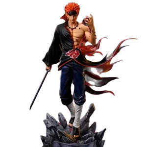 Naruto Pain Figure PVC Statue Model Toy 9 inches Anime Figures Collectible Statue with Sword and Unique Design Figurine
