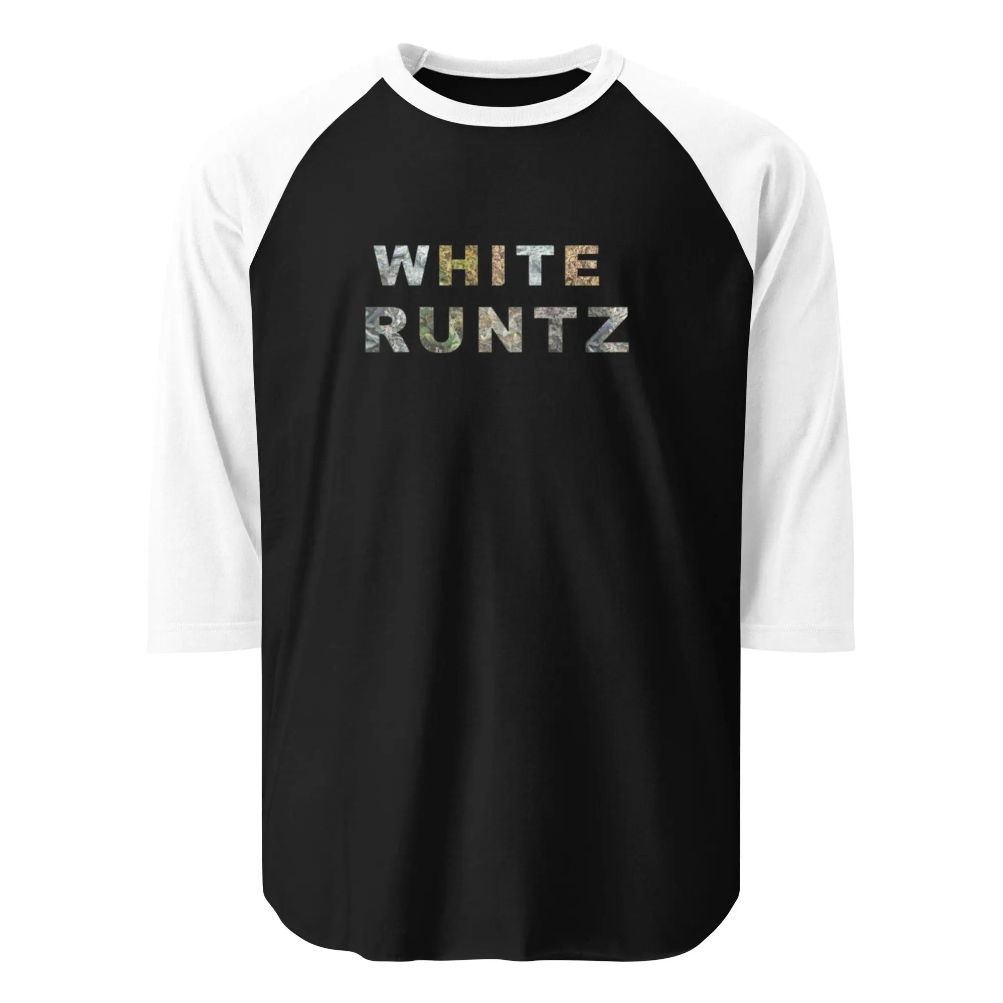 White Runtz - Veggies | Unisex 3/4 Sleeve Raglan Shirt | Cannabis Inspired
