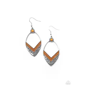 Indigenous Intentions - Orange Earrings