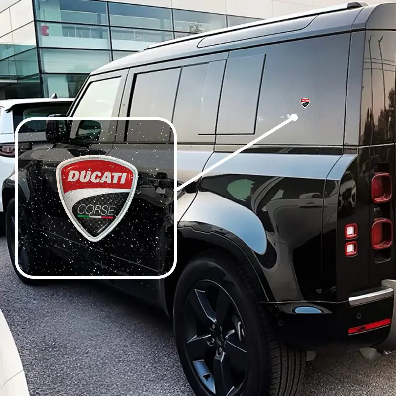 3-Pack Street Style Racing Brand Stickers, Shield Design for Car and Motorcycle, Trendy Vehicle Decoration for Speed Enthusiasts