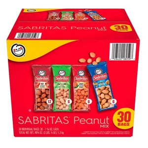 Sabritas Peanut Mix, Canned & Packaged Pantry Snack, Savory Nut Blend for On-the-Go Enjoyment
