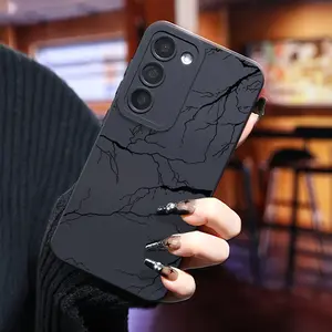 Black Eye with Black Lightning Pattern Phone Case Compatible with Samsung Galaxy S24 Ultra/S24 Plus/S24/S23 Ultra/S23 FE/A55/A54/A53 Compatible with iPhone 13/XR