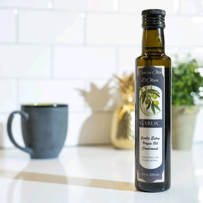 Italian Garlic Olive Oil, Imported direct from Italy