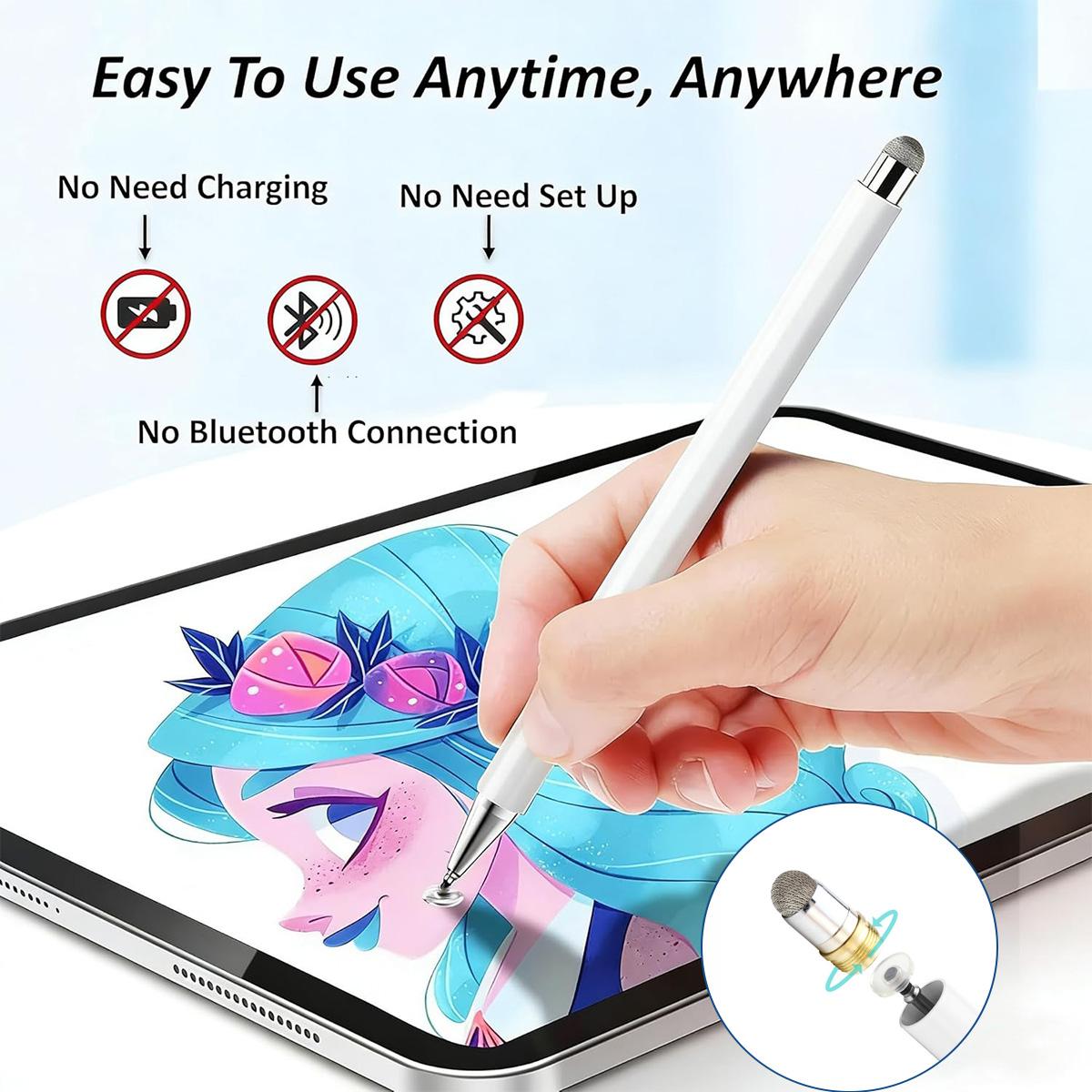 3-in-1 neutral pen flat pen,High Precision Universal Stylus Pen for iTablets, Phones, Switch, suitable for all ages, for Touch Screen, can be used as a School Season gifts,birthday gifts Stylus for school sets NO Bluetooth Needed,Parent-child painting