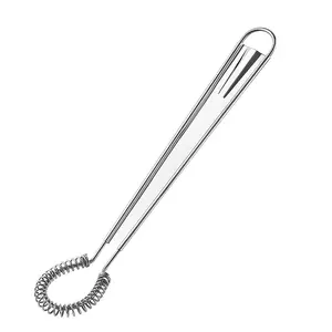 Handheld Spring Egg Beater, Stainless Steel Egg Mixer, Mini Kitchen Tool, Durable Cooking Utensil for Mixing Seasonings