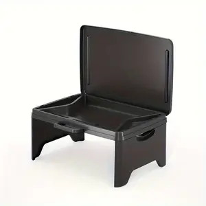 1 Piece Folding Laptop Desk, Laptop Desk, Breakfast Table, Bedside Table, Tray, Extra Storage Space, Partition and Folding Is Very Easy, Dormitory Bed Folding Table