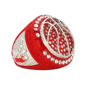 Basketball3 Neon Red Finalist Ring