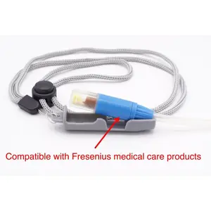 PD Holder Compatible with Fresenius (1 Holder & 1 Spring Adjustable Lanyard)