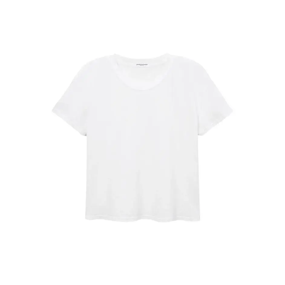 Perfect White Tee - Harley Boxy Crew - White