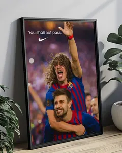 PUYOL & PIQUÉ - YOU SHALL NOT PASS Poster ( Unframed - Print Only )