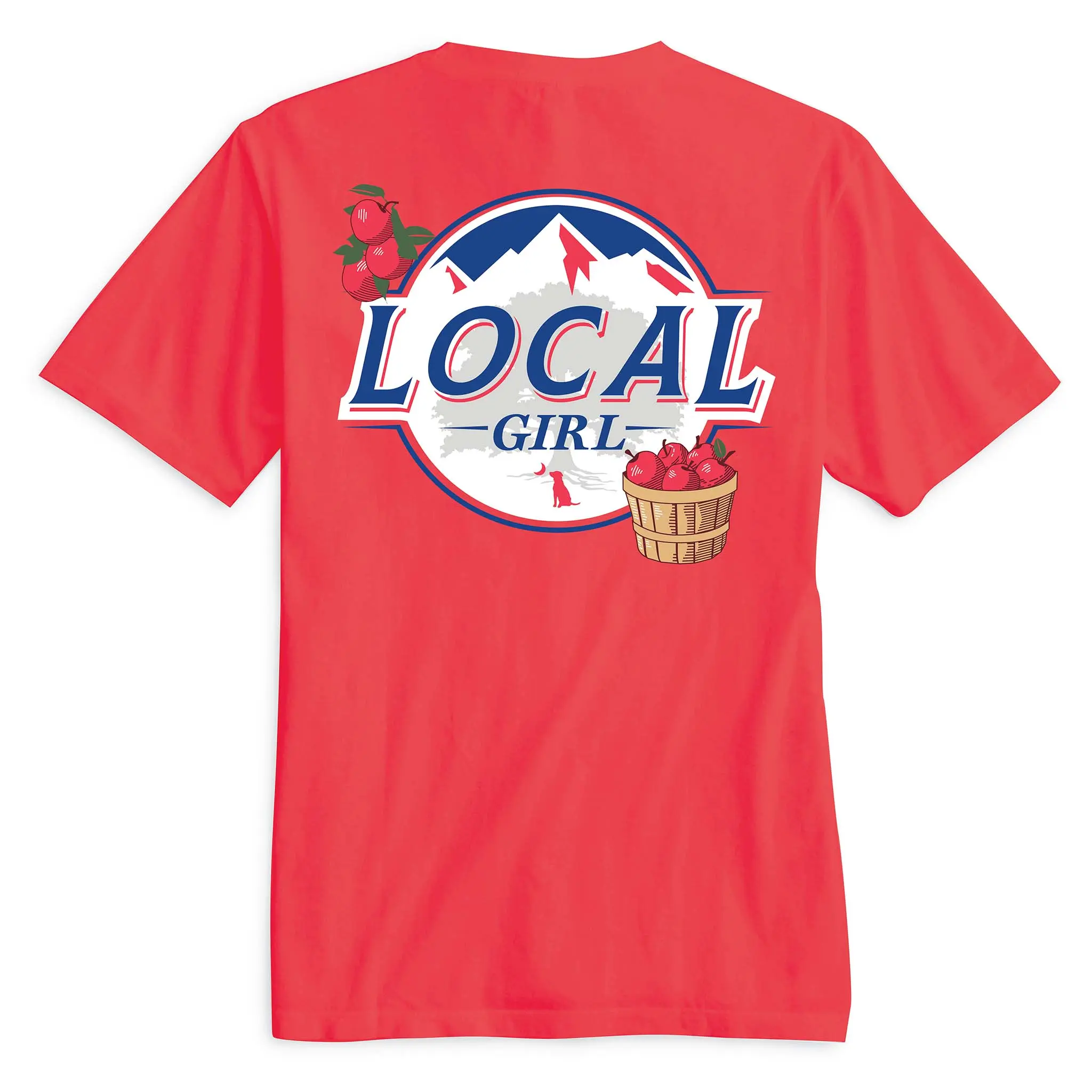 Retro Youth and Adult Bapple Short Sleeve T-Shirt, Localgirl Busch