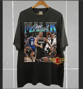 [Sale off up to 50%] Malik Monk, Basketball shirt, Classic 90s Graphic Tee, Unisex, Vintage Bootleg, Gift, Retro, Graphic Streetwear T-shirt