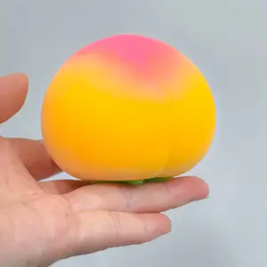 Fidget Toy Cartoon Peach PU Squishy, Slow Rising Anti Stress Decompression, Kawaii Kids Squishies Toys, Perfect Gift for Children, Sensory Fidget Relief