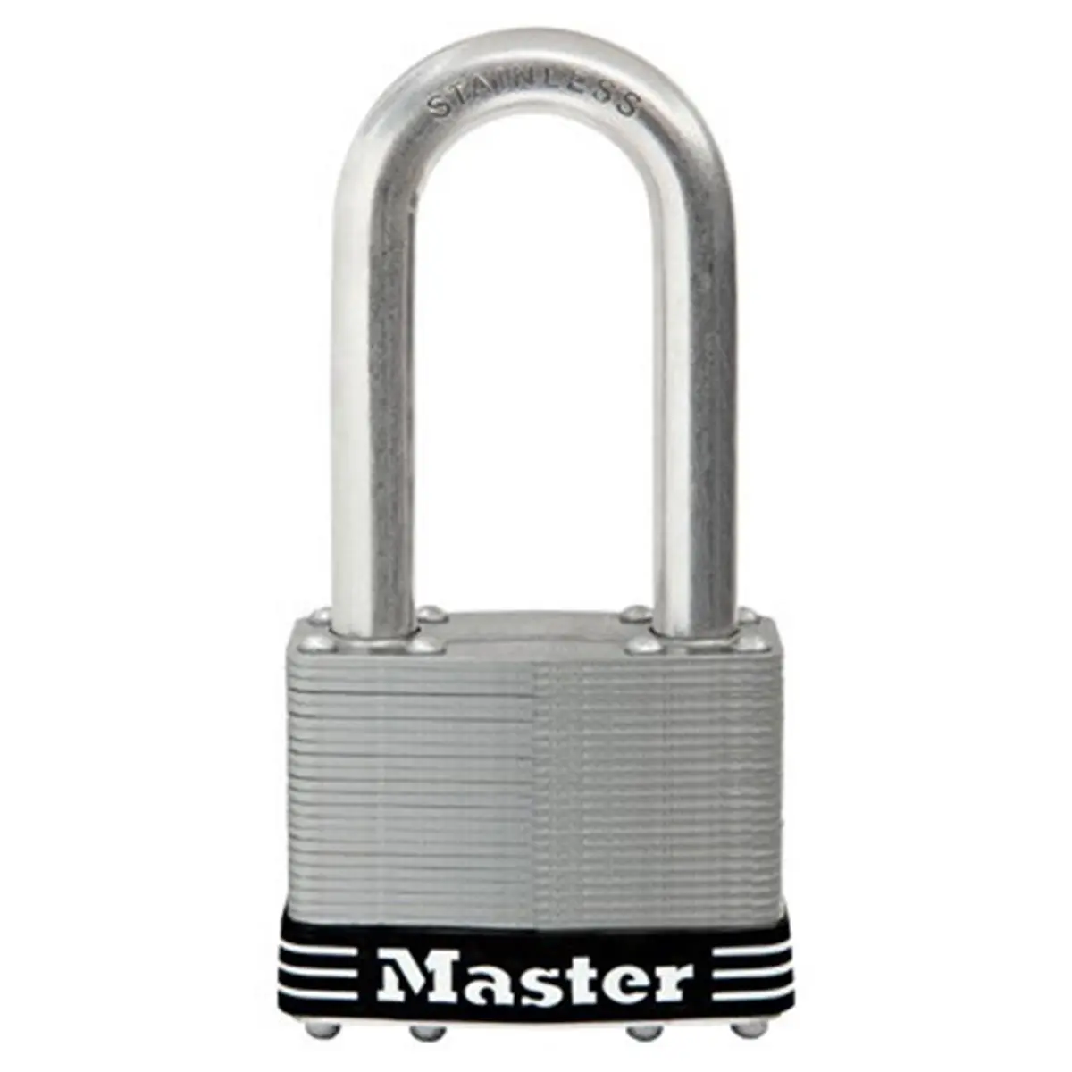 212 MAIN 2.5 in. Stainless Steel Laminated Padlock - Cut-Resistant, Weather-Resistant for Motorcycle Locks & Security, Ilco M10-Tv