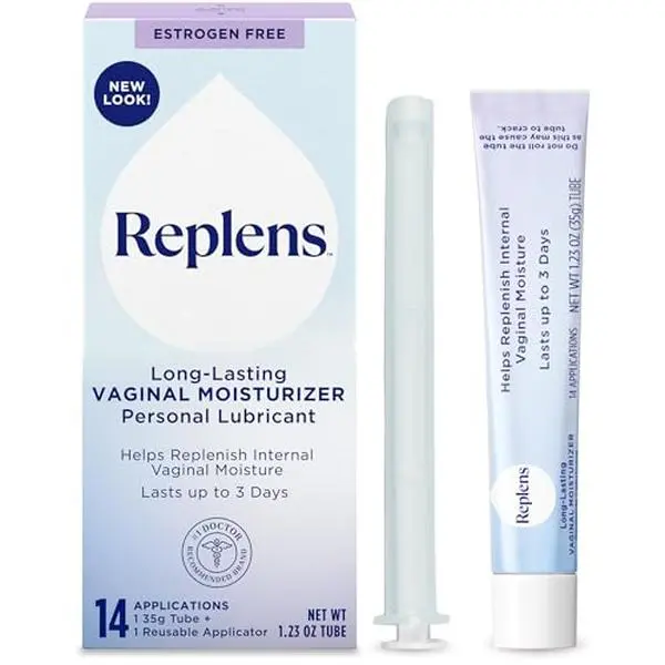 Replens Long-Lasting Vaginal Moisturizer with Reusable Applicator, 1.23 Ounce
