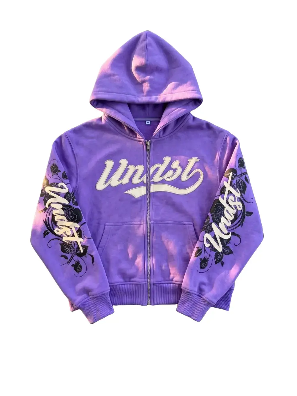 Women's Comfortable Fashion Long-Sleeve Polyester Grey Graffiti Print Hoodie - Oversized Zip-Up Streetwear Punk Rock Top for Students, Autumn/Winter Casual College Tops Womenswear