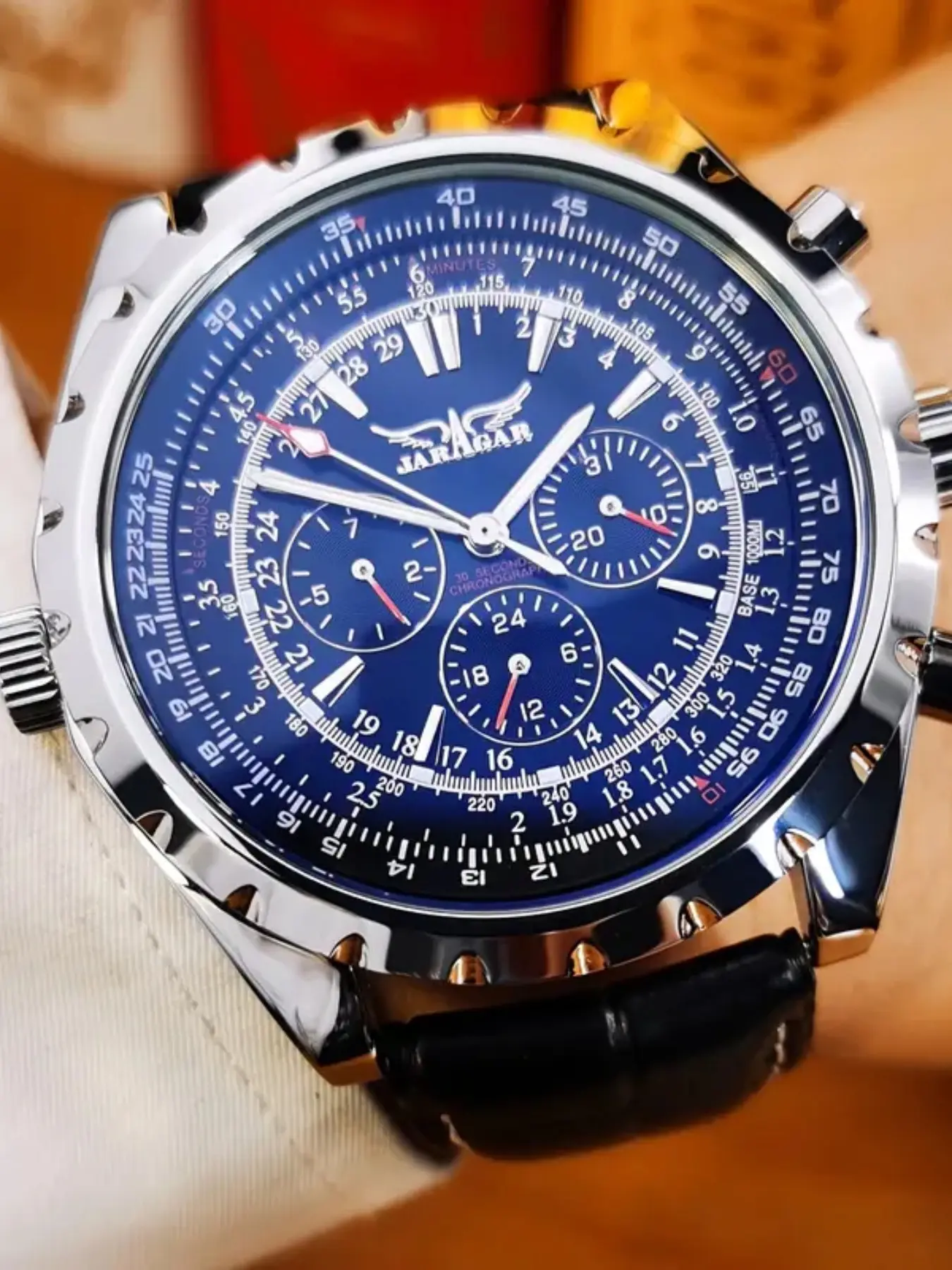Men's Mechanical Watch, Analog Watches, Large Dial, Luxury Multi-Function, Automatic Calendar, Business Fashion, Trendy Multifunctional Watch, Party Watch, Daily Wear, Birthday Gift Box, Business Fashion Watches
