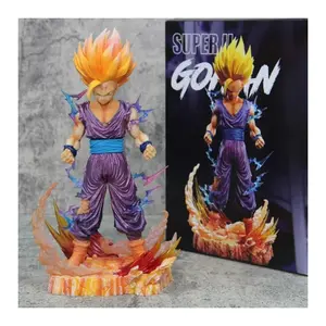 Dragon Ball Gohan 25cm Anime Figure Super Saiyan 2 Gohan Action Figurines Statue Gk Dbz Collection Model Doll Xmas Toys Gifts